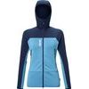 FUSION GRID HOODIE W CORONET BLUE/SAPHIR