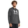 UNDER ARMOUR Rival Terry Graphic Hood, Castlerock / Black