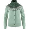 Övik Knit Cardigan W Misty Green-Deep Patina