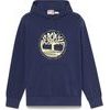 Tree Logo Lake House Graphic Hoodie  Peacoat