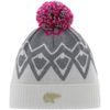 Ziggy OS Pompon MÜ kids white-graumele-pittipink