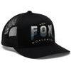Block Mesh Trucker Hat Black