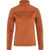 Abisko Lite Fleece Half Zip W Terracotta Brown