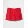 Lněná kraťasová sukně Červená