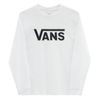 VANS BOYS VANS CLASSIC LONG SLEEVE T-SHIRT (8-14 roků), White-Black