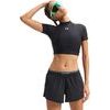 HeatGear Crop Mock SS-BLK