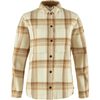 Singi Flannel Overshirt W Chalk White-Dune Beige