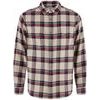 Övik Heavy Flannel Shirt M Light Fossil-Deep Red