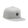 Fox Head Snapback Hat, Steel Grey