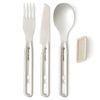 Detour Stainless Steel Cutlery Set - [1P] [3 Piece], Grey