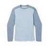 SMARTWOOL M CLASSIC THERMAL MERINO BL CREW BOXED, pewter blue-lead