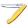 Swiss Classic, picnic knife, 11cm, wavy, yellow, box