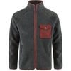 Vardag Pile Fleece M Dark Grey-Maroon