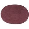 Oval placemat 45 x 31 cm burgundy