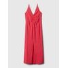 Midi šaty na ramínka Červená