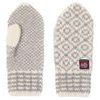 Svalbard Wool Mitten, Offwhite/Grey