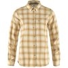 Övik Flannel Shirt W, Chalk White-Dune Beige