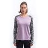 MERINO BLEND IMPRESS dámské triko dl.rukáv mystic violet/zebra