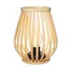 WO3106 bambusová lucerna s LED žárovkou, teplá bílá, 2x AA, 20cm