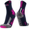 X-SOCKS® TREK OUTDOOR WMN MIDNIGHT BLUE/PINK/LT GREY MELANGE