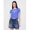 779310-00 Crop tričko s logem Modrá