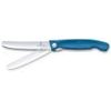 Swiss Classic, picnic knife, 11cm, wavy, blue, box