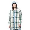 HAL PLAID SHACKET, MARSHMALLOW