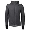 M's Merino Zip Hood Sylvanite Grey Melange
