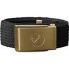 Kids Canvas Brass Belt Dark Grey