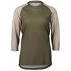 POC W's MTB Pure 3/4 Jersey Epidote Green/Light Sandstone Beige