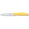 Swiss Classic, paring knife, 10cm, straight, pointed tip, yellow