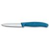 Swiss Classic, paring knife, 8cm, straight, pointed tip, blue