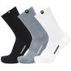 Everyday Crew Socks 3 Pack black-strata-white