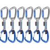 Crag Keylock Wire 10 cm Indicator 6-Pack Quickdraws, silver-ultramarine