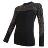 SENSOR MERINO IMPRESS women's long sleeve shirt black/pattern