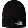 TNF LOGO BOX CUFFED BEANIE, TNF BLACK