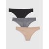 409152-03 Kalhotky tanga, 3 ks Barevná