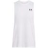 LEFT CHEST CUT OFF TANK-WHT