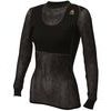WoolNet Crew Neck shirt, Jet Black, Woman