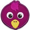 Velcro badge Bird - purple