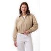877671-00 Oversize bavlněný bomber Hnědá