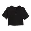 FLYING V CROP CREW SPORT TEE Black