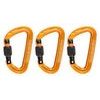 Sender Screwgate 3-Pack Carabiners Gold