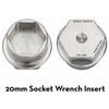 FLAT WRENCH INSERT 20 mm socket