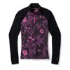 SMARTWOOL W CLASSIC THERMAL MERINO BL 1/4 ZIP purple iris floral