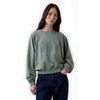888007-03 Oversize mikina s logem Zelená