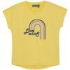 Long T-shirt W. Print -S/S-3557-Banana Cream