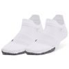UA Breathe 2 No Show Tab 2pk, White