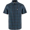 Övik Travel Shirt SS M Indigo Blue-Dark Navy