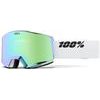 NORG HiPER Goggle - White/Green - Mirror Green Lens